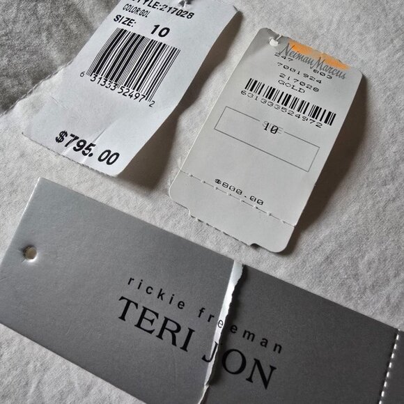 Teri Jon Gold Formal Gown size 10 - Picture 7 of 7